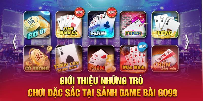 Top 3 trò chơi bài trực tuyến vạn người mê tại Go99